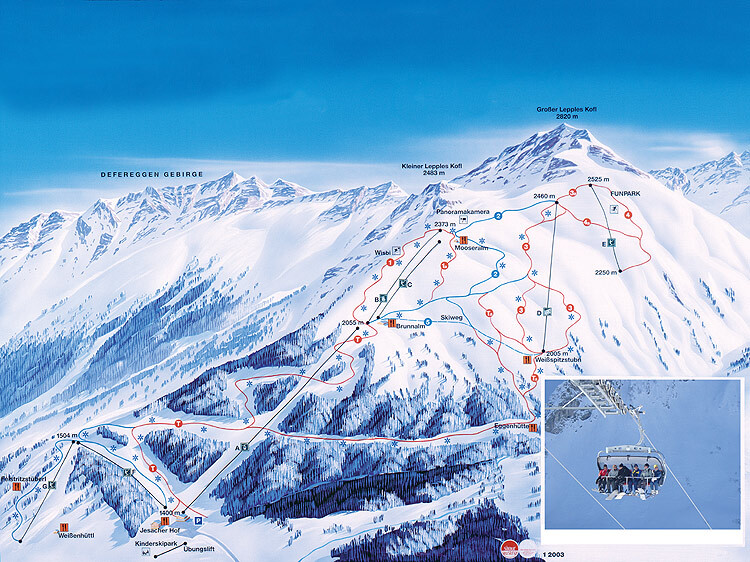 Defereggental/St Jakob Piste / Trail Map