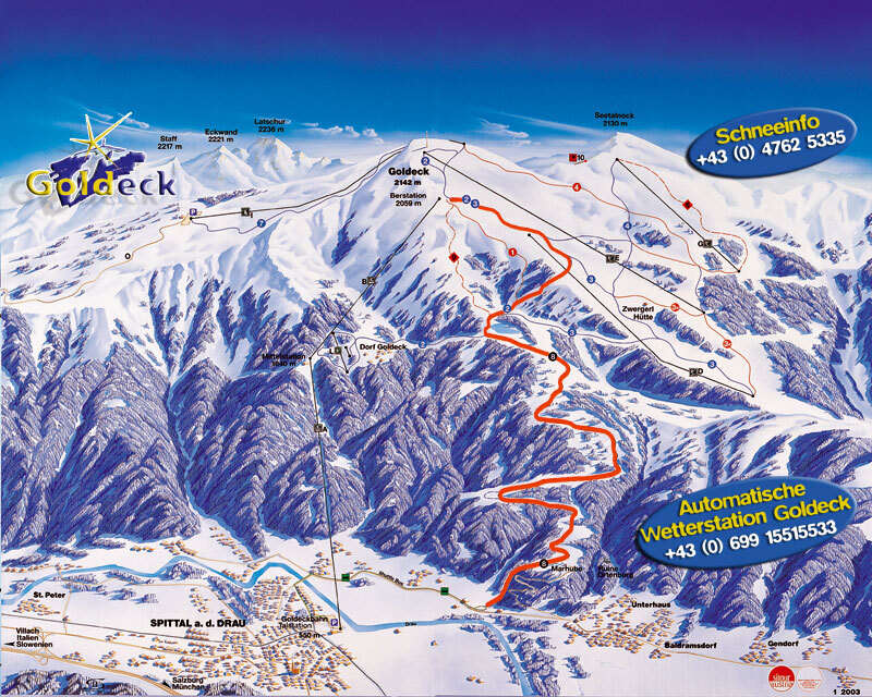 Goldeck Piste / Trail Map