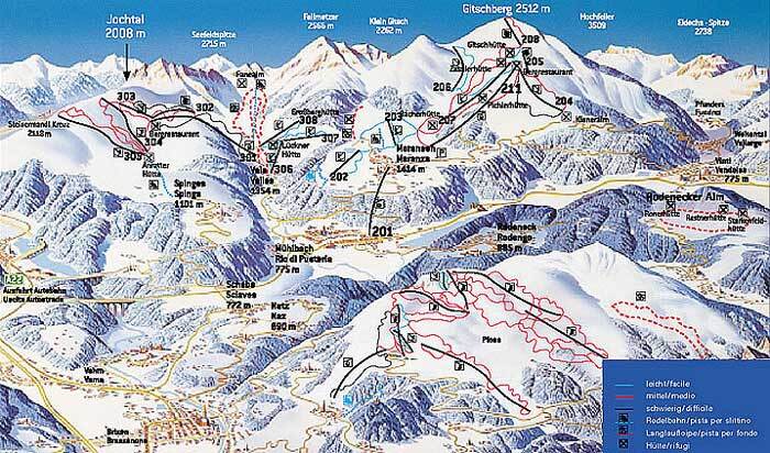 Maranza/Meransen Piste / Trail Map