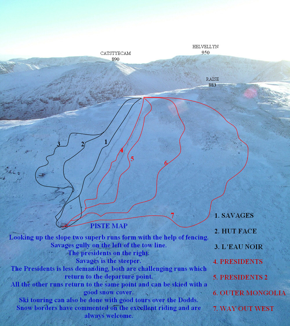 Raise Piste / Trail Map