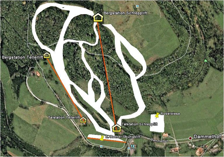 Simmelsberg Piste / Trail Map