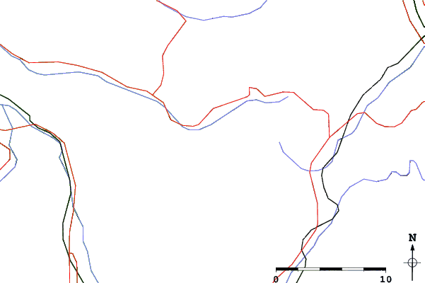 Roads and rivers close to Sixt