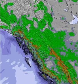 West Canada Sněžná mapa (3 dní)