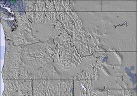 Northwest USA Sněžná mapa (3 dní)