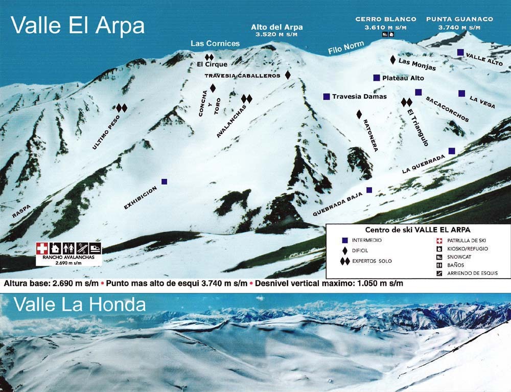 Ski Arpa Piste / Trail Map