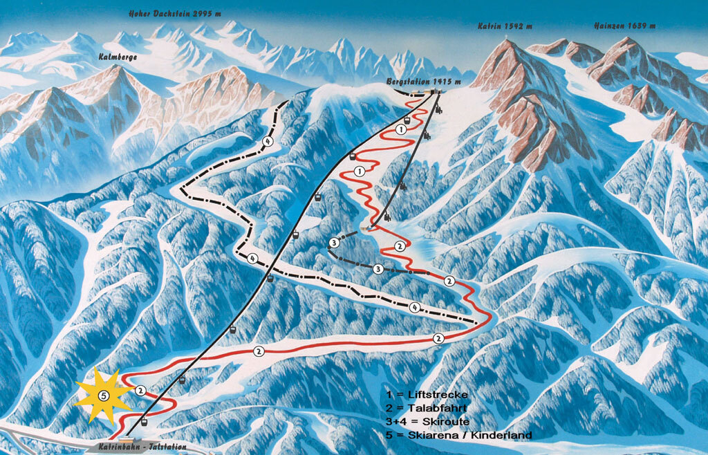 Bad Ischl/Katrin Piste / Trail Map