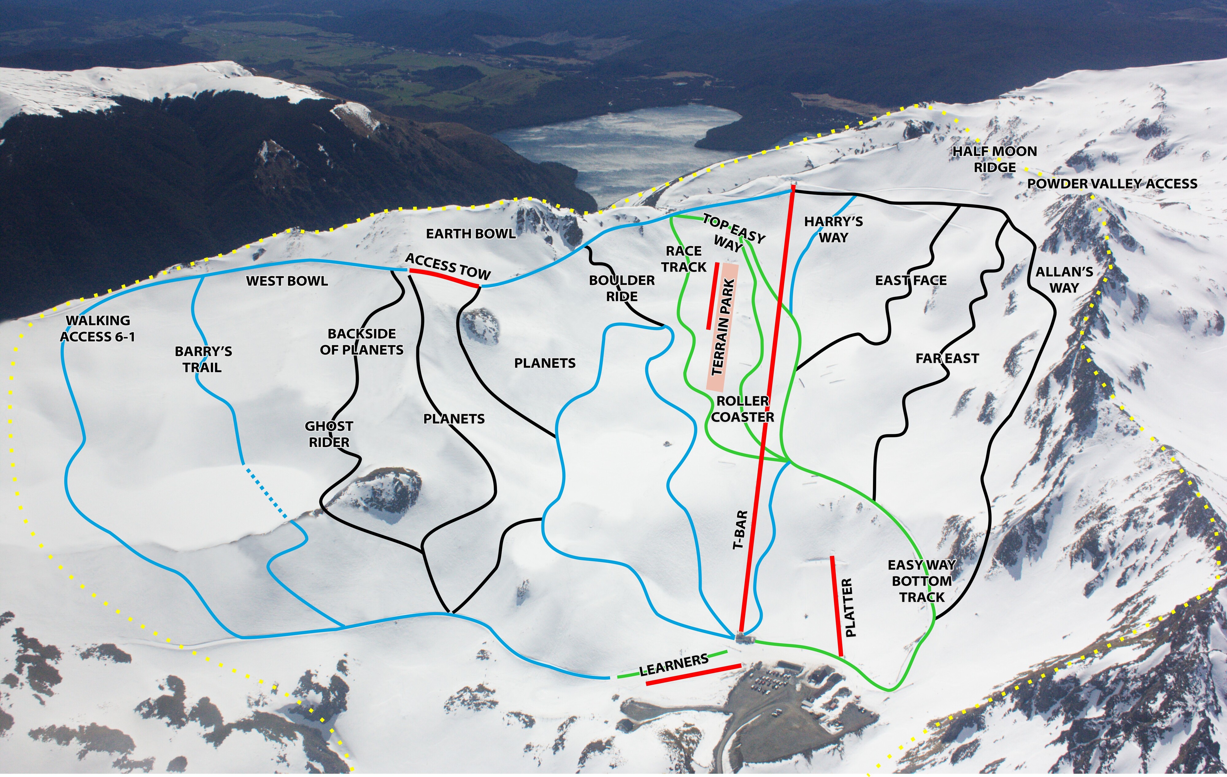 Rainbow Piste / Trail Map