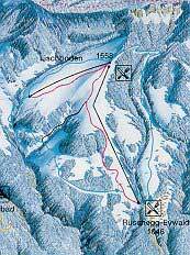 Rüschegg / Eywald Piste / Trail Map