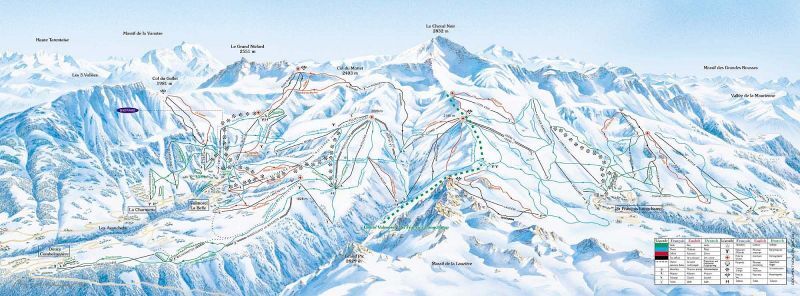 Saint François Longchamp Piste / Trail Map