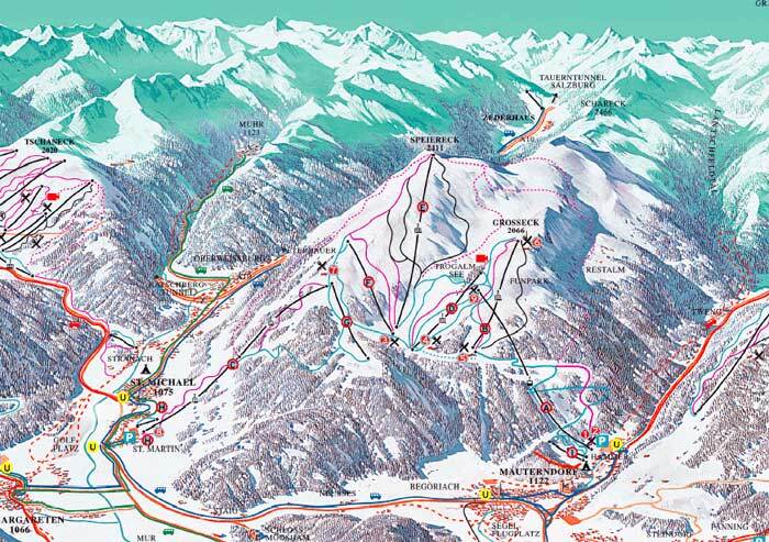 St Michael Piste / Trail Map