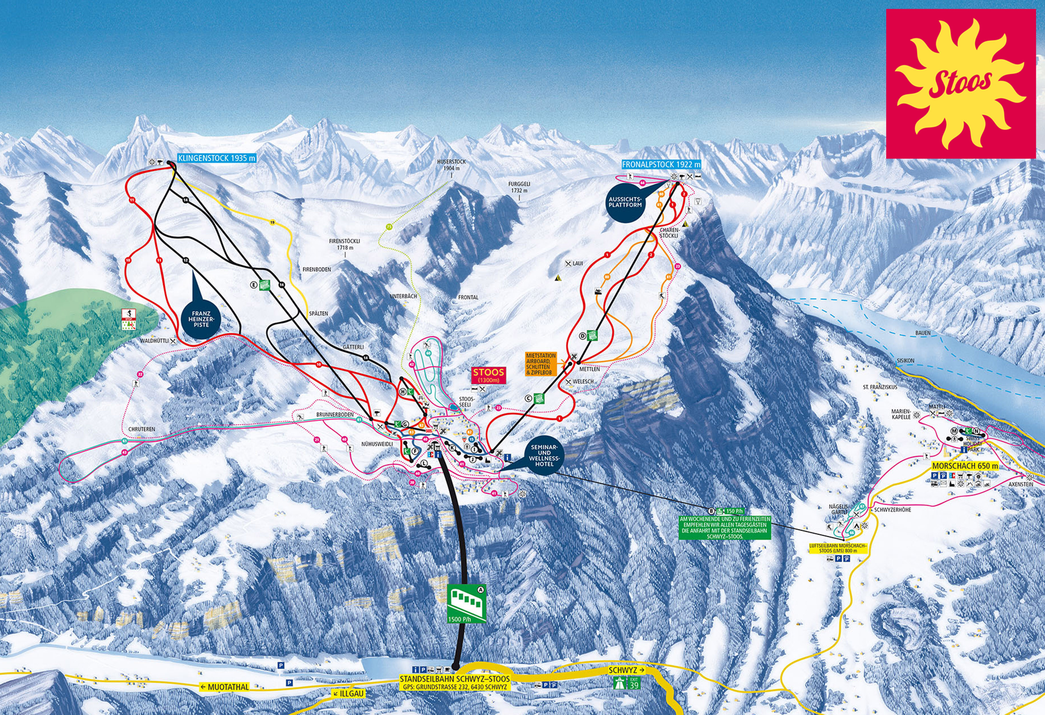 Stoos Piste / Trail Map