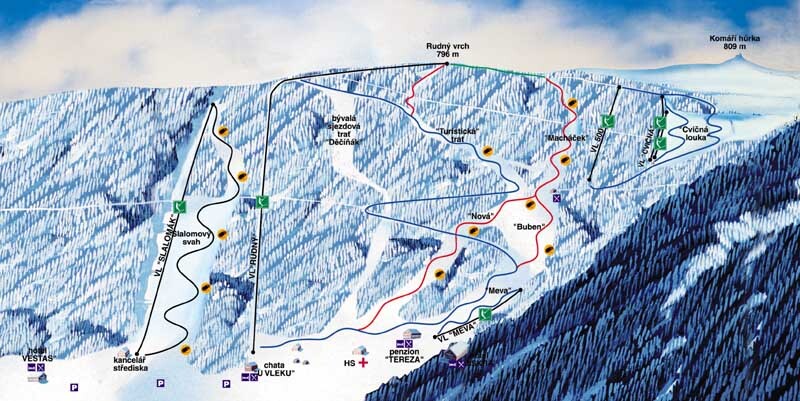 Telnice Piste / Trail Map