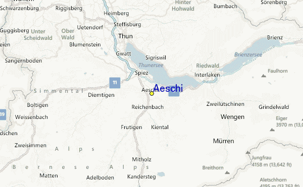 Aeschi Location Map