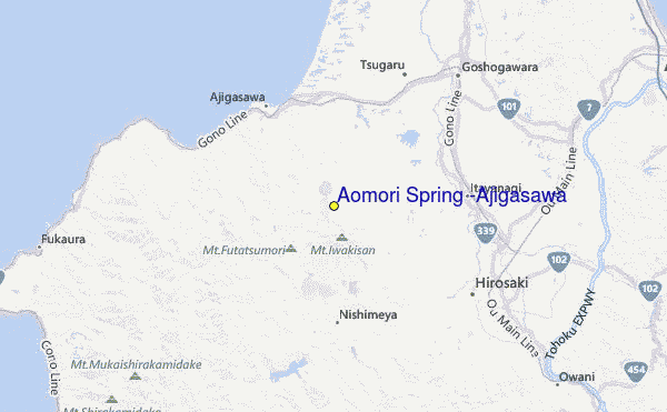 Aomori Spring (Ajigasawa) Location Map
