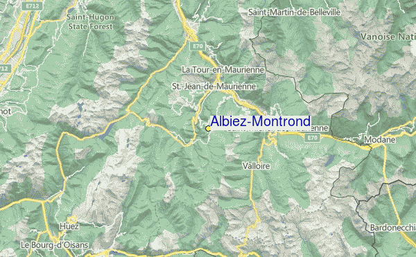 Albiez-Montrond Location Map