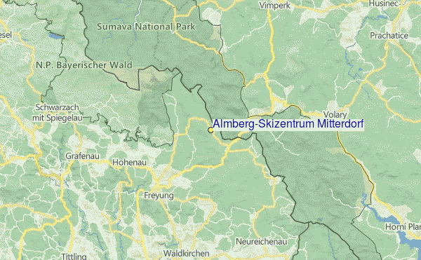 Almberg/Skizentrum Mitterdorf Location Map
