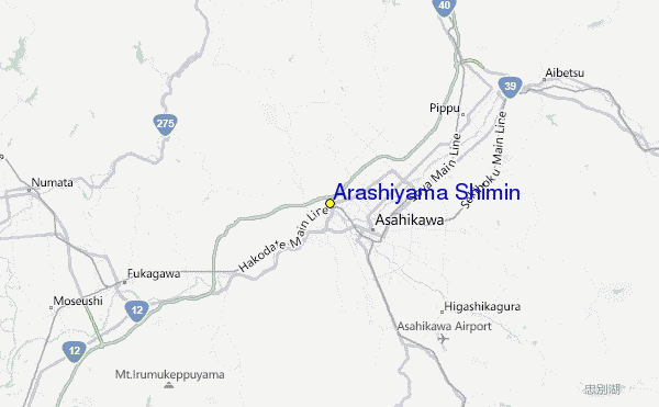 Arashiyama Shimin Location Map