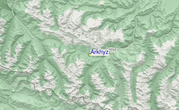 Arkhyz Location Map