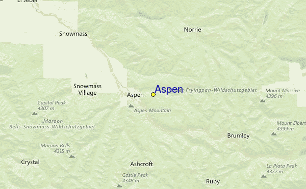 Aspen Location Map