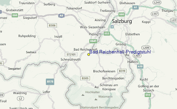 Bad Reichenhall/Predigtstuhl Location Map