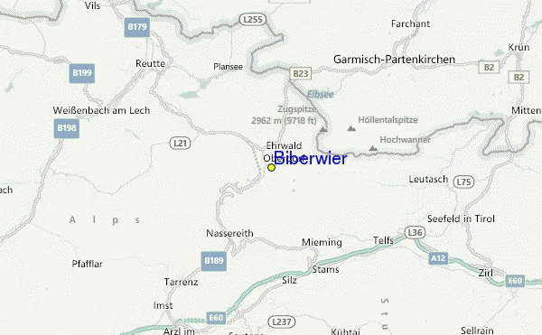 Biberwier Location Map