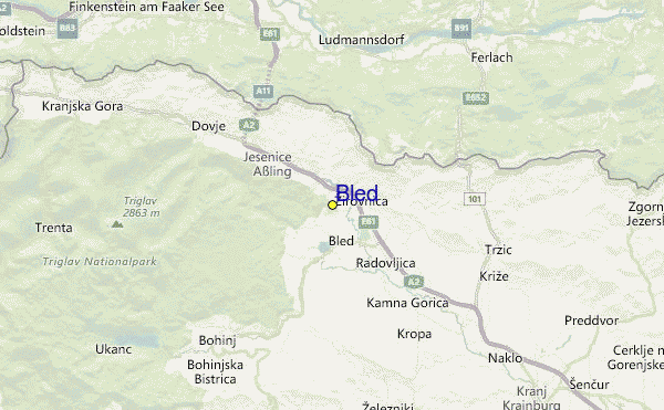 karta slovenije bohinj Bled Průvodce po středisku, mapa lokací & Bled ubytovaní karta slovenije bohinj