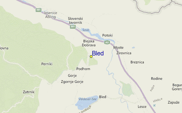 karta slovenije bled Bled Průvodce po středisku, mapa lokací & Bled ubytovaní karta slovenije bled