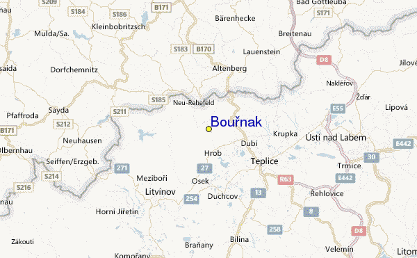 Bouřňák Location Map