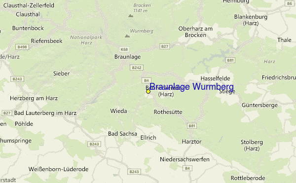 Braunlage Wurmberg Location Map