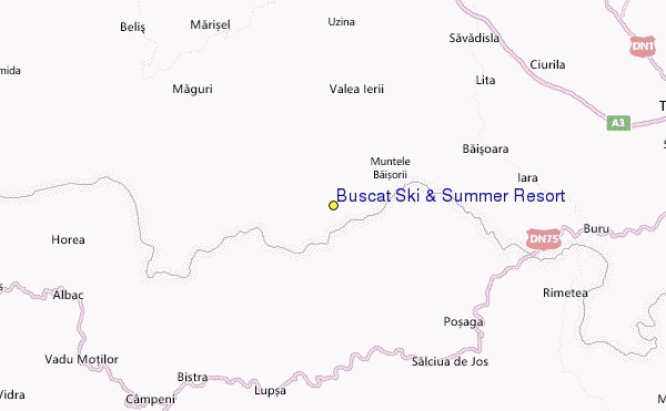 Buscat Ski & Summer Resort Location Map