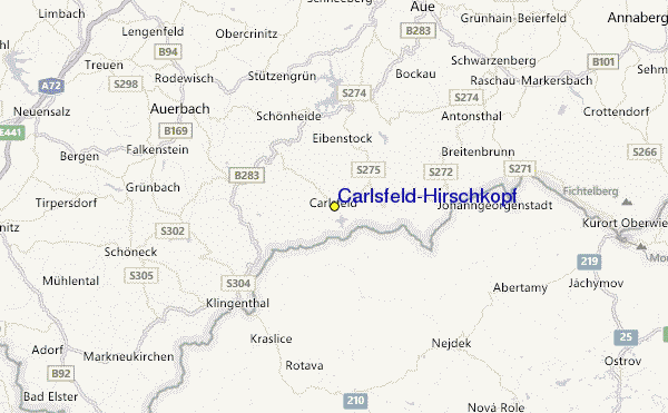 Carlsfeld/Hirschkopf Location Map