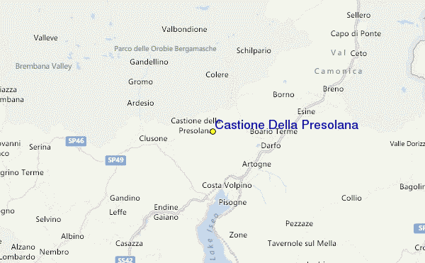 Castione Della Presolana Location Map