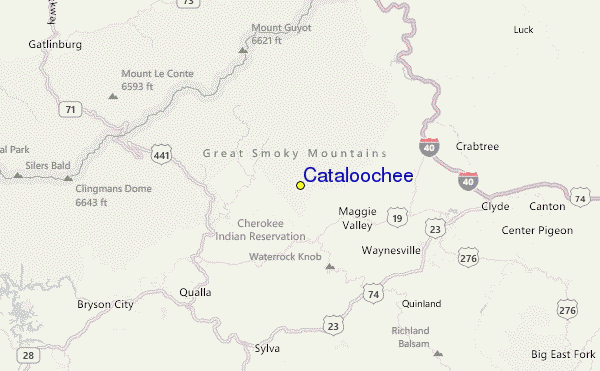 Cataloochee Location Map