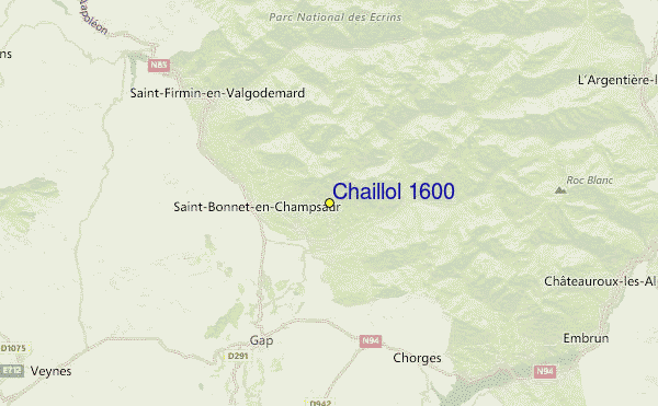 Chaillol 1600 Location Map