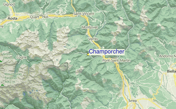 Champorcher Location Map