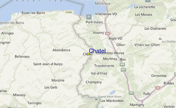 Chatel Location Map