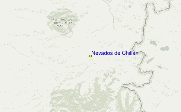 Nevados de Chillan Location Map