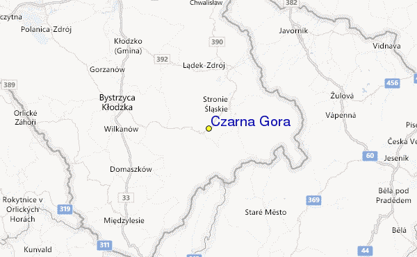 Czarna Góra Location Map