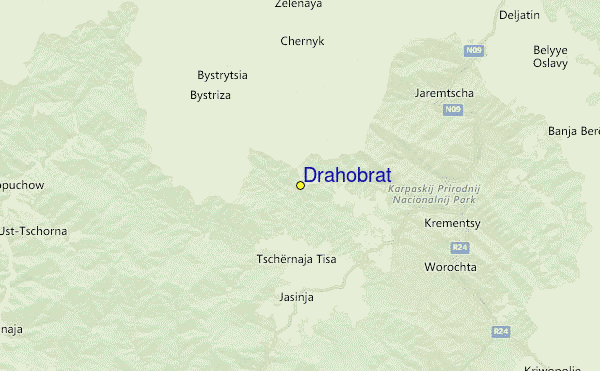 Drahobrat Location Map