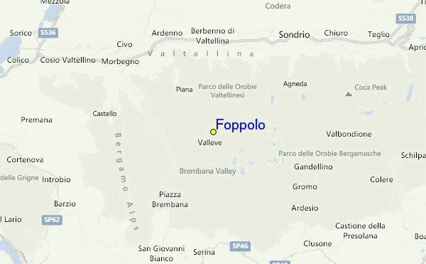 Foppolo Location Map