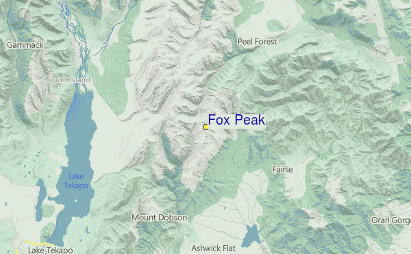 Fox Peak Location Map