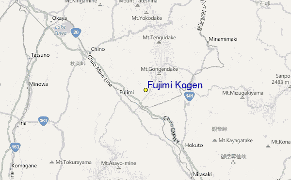 Fujimi Kogen Location Map