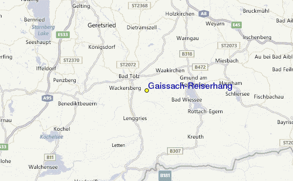 Gaissach/Reiserhang Location Map