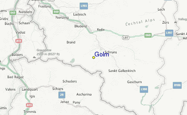 Golm Location Map