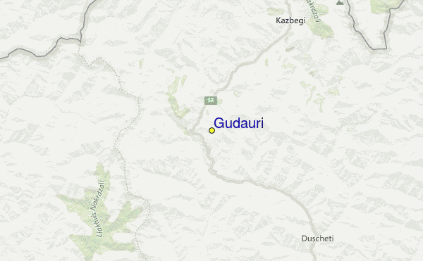 Gudauri Location Map
