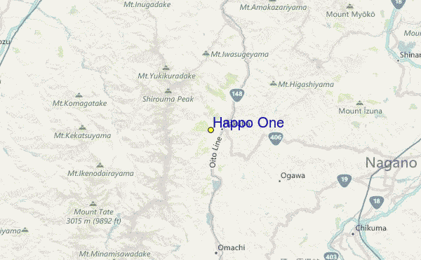Happo One Location Map