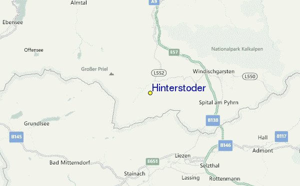 Hinterstoder Location Map