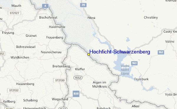 Hochficht-Schwarzenberg Location Map