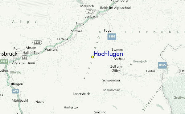 Hochfügen Location Map