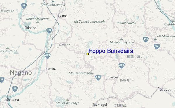 Hoppo Bunadaira Location Map